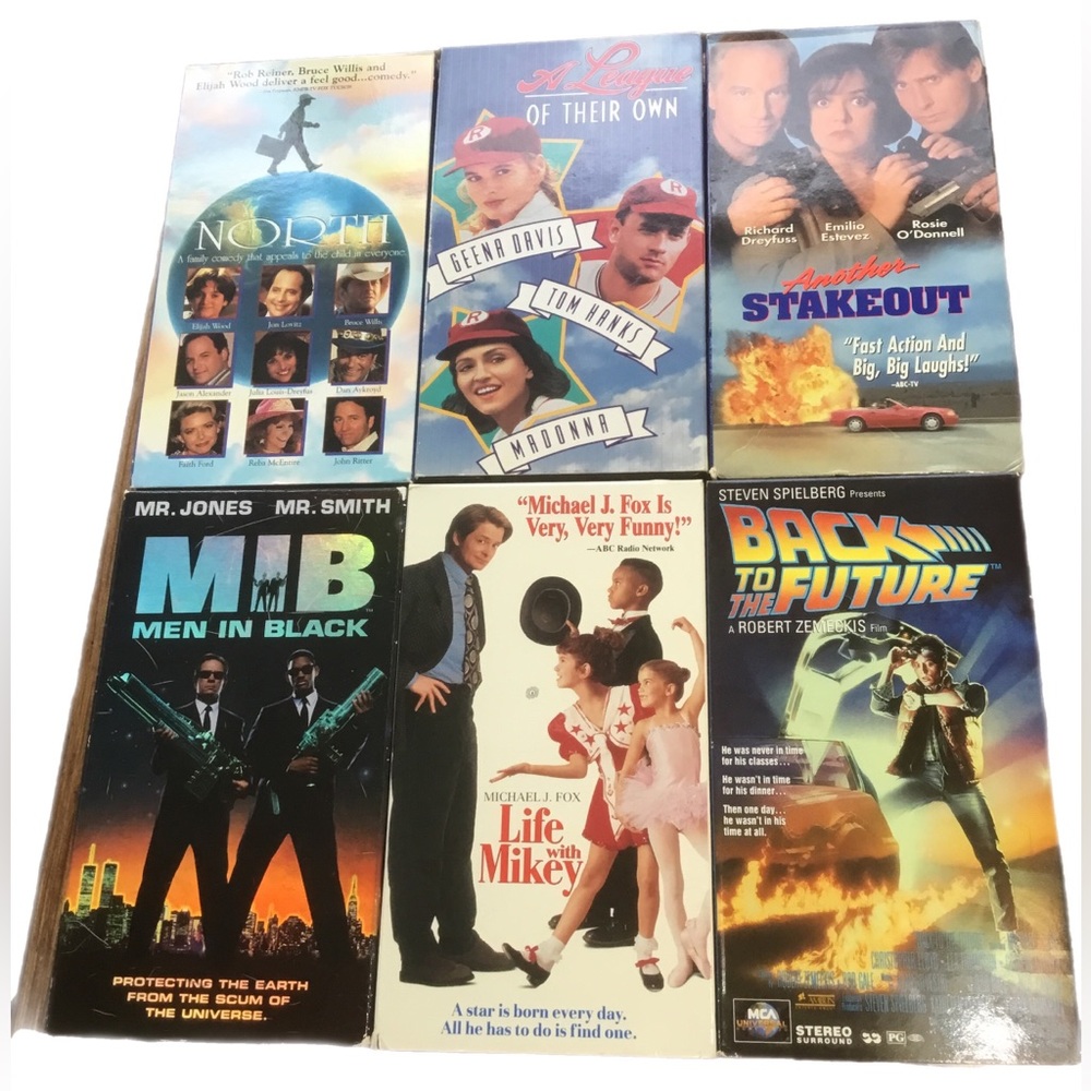 Six Comedy VHS Tapes